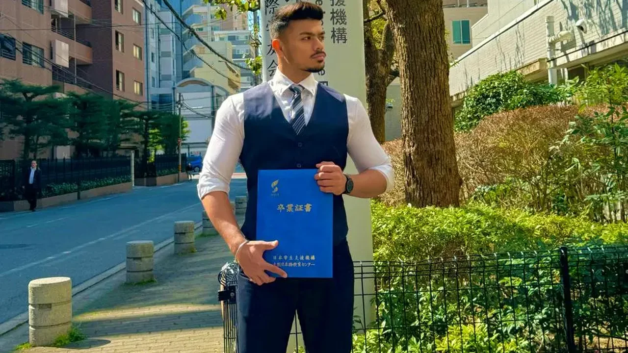 Aditya Dewangan, founder of Japan With Adi, photographed in Japan